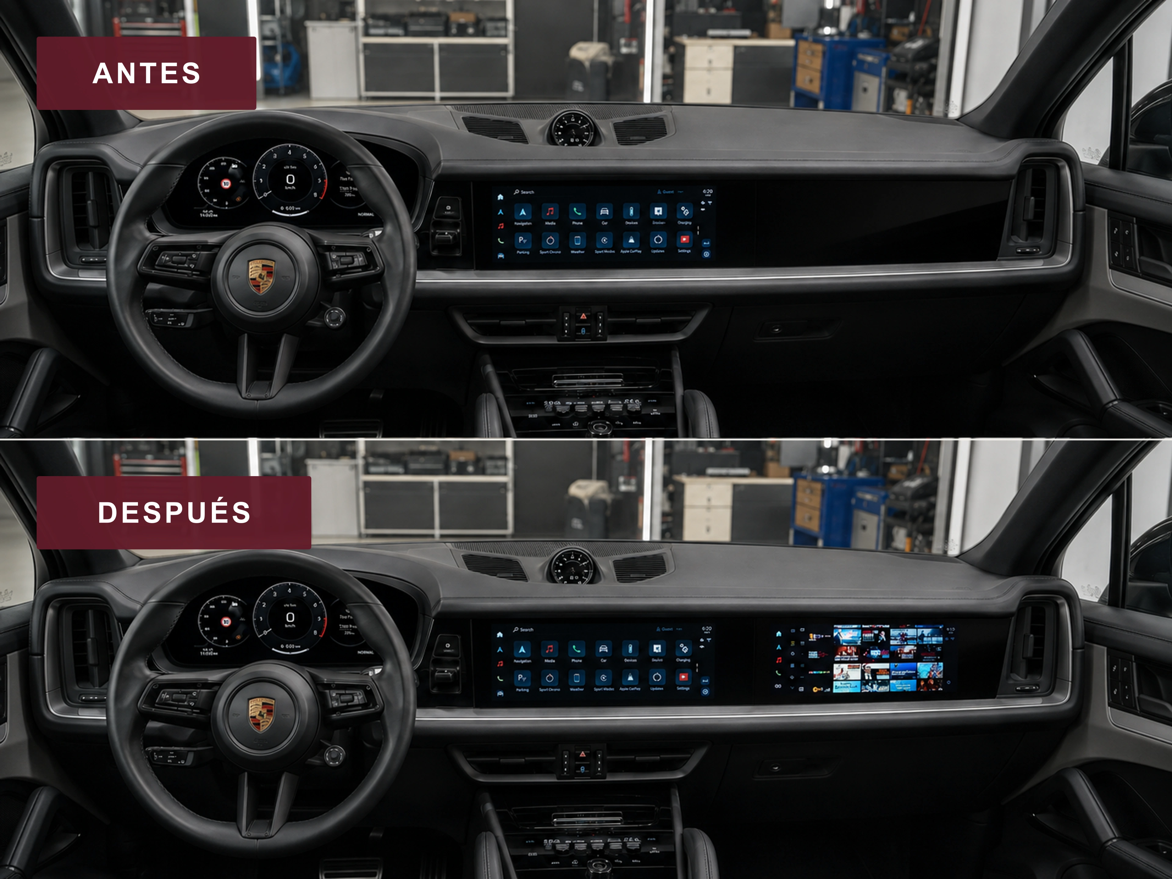 Pantalla Copiloto Porsche Cayenne 2025