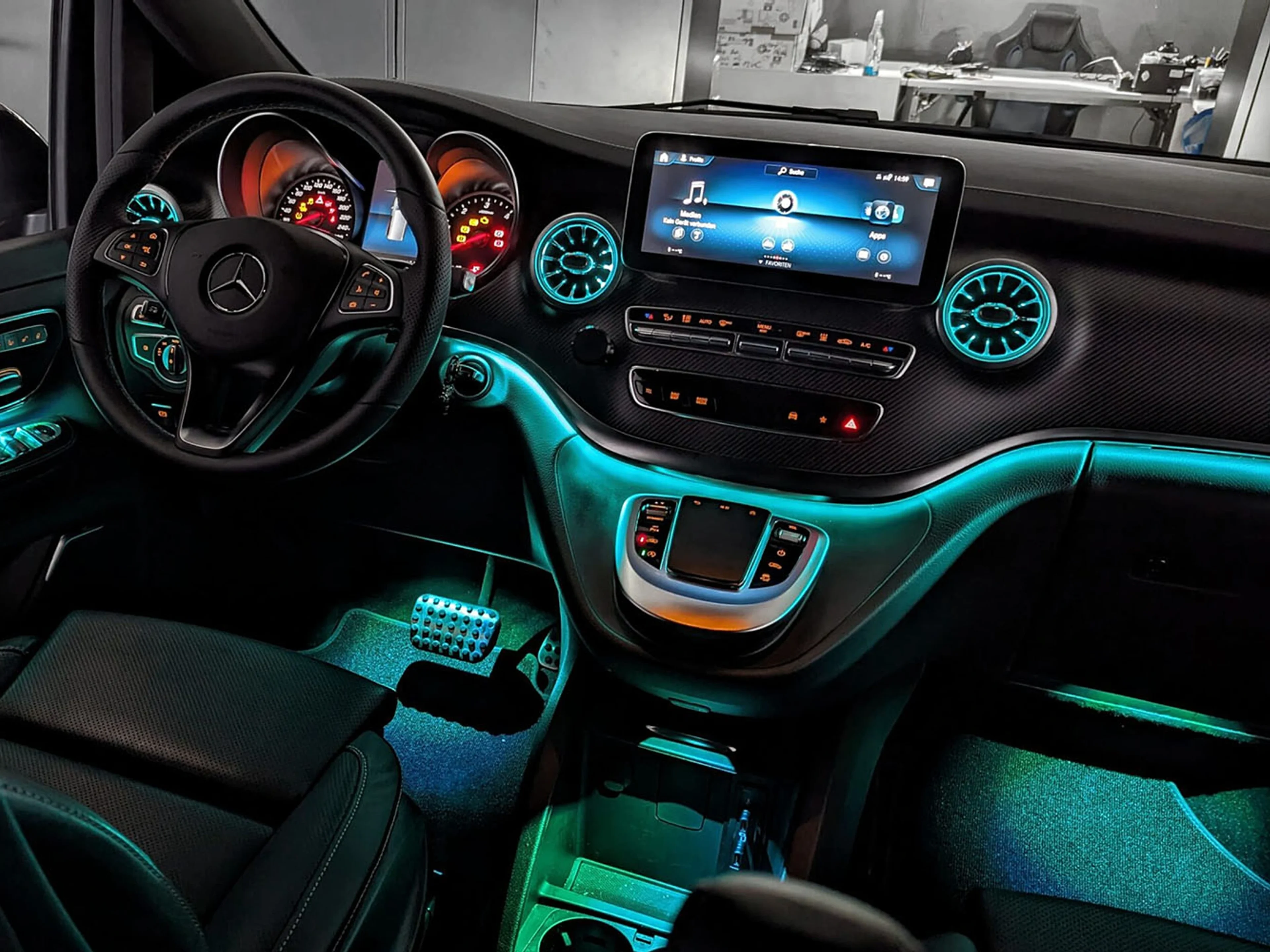 Iluminación Ambiental Mercedes-Benz Clase V