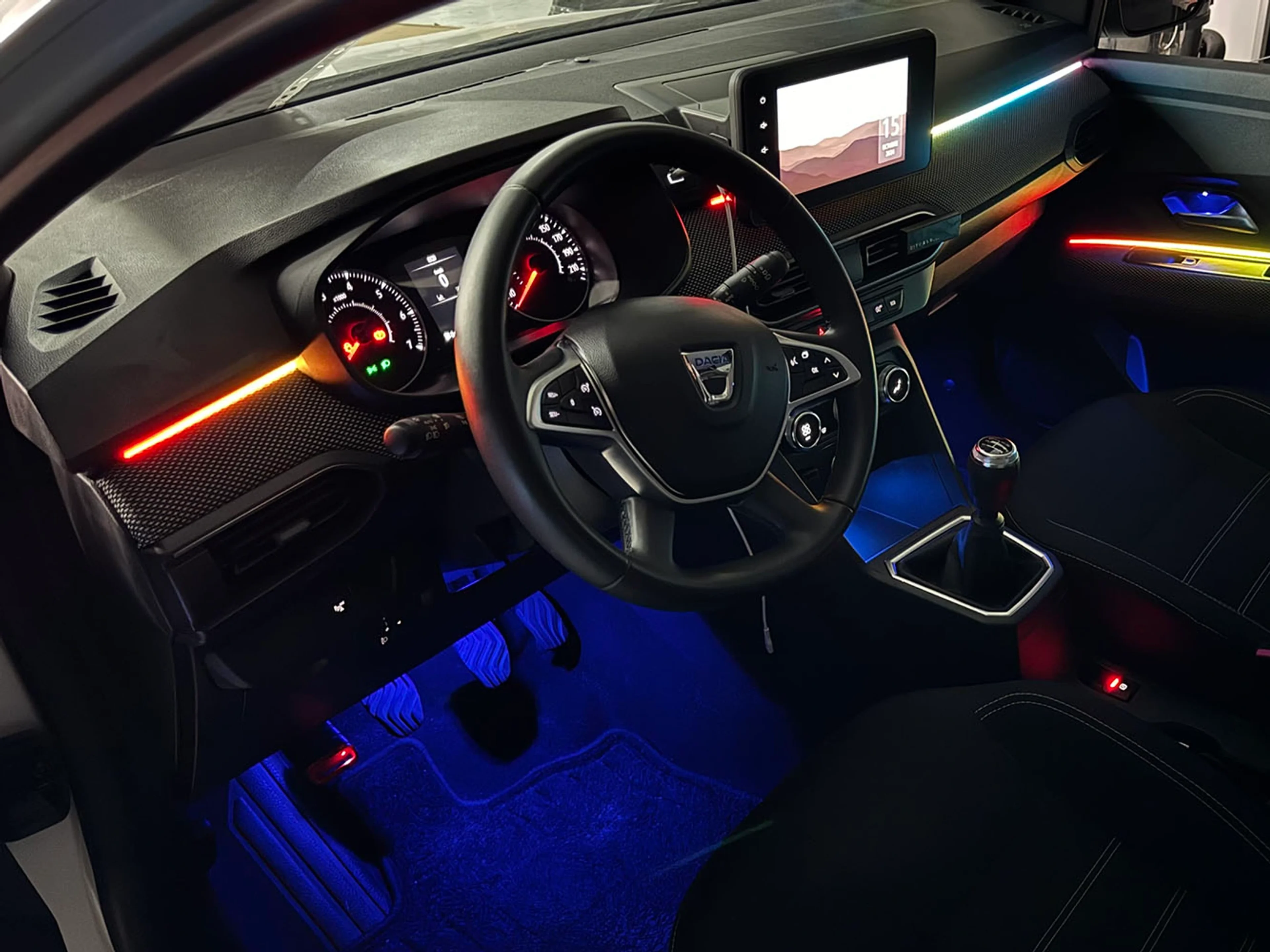 Iluminación ambiental Dacia Sandero