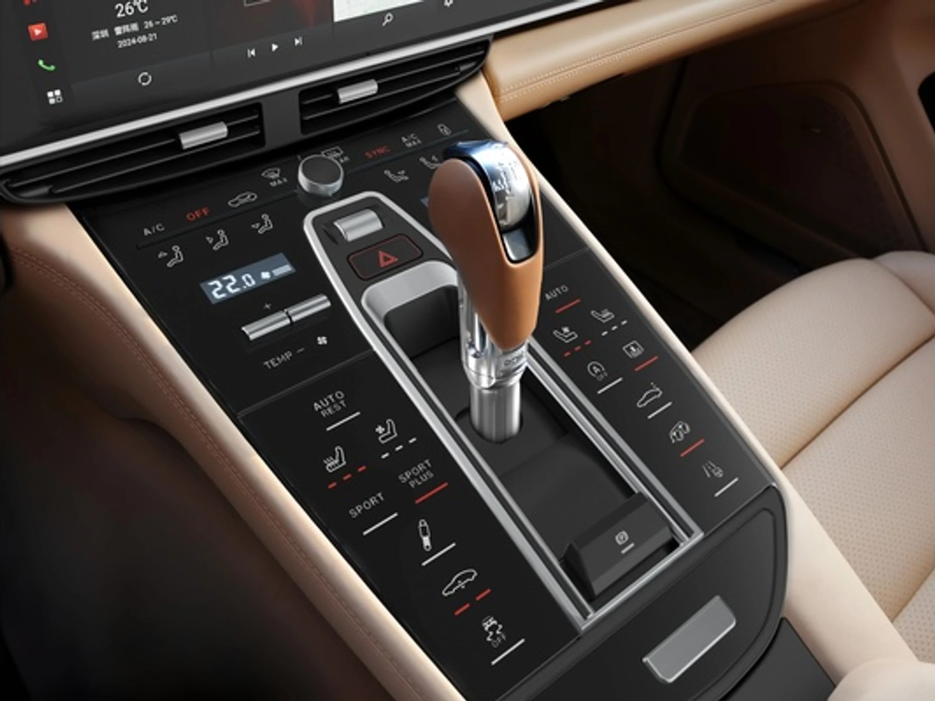 Consola Central Táctil Porsche Panamera