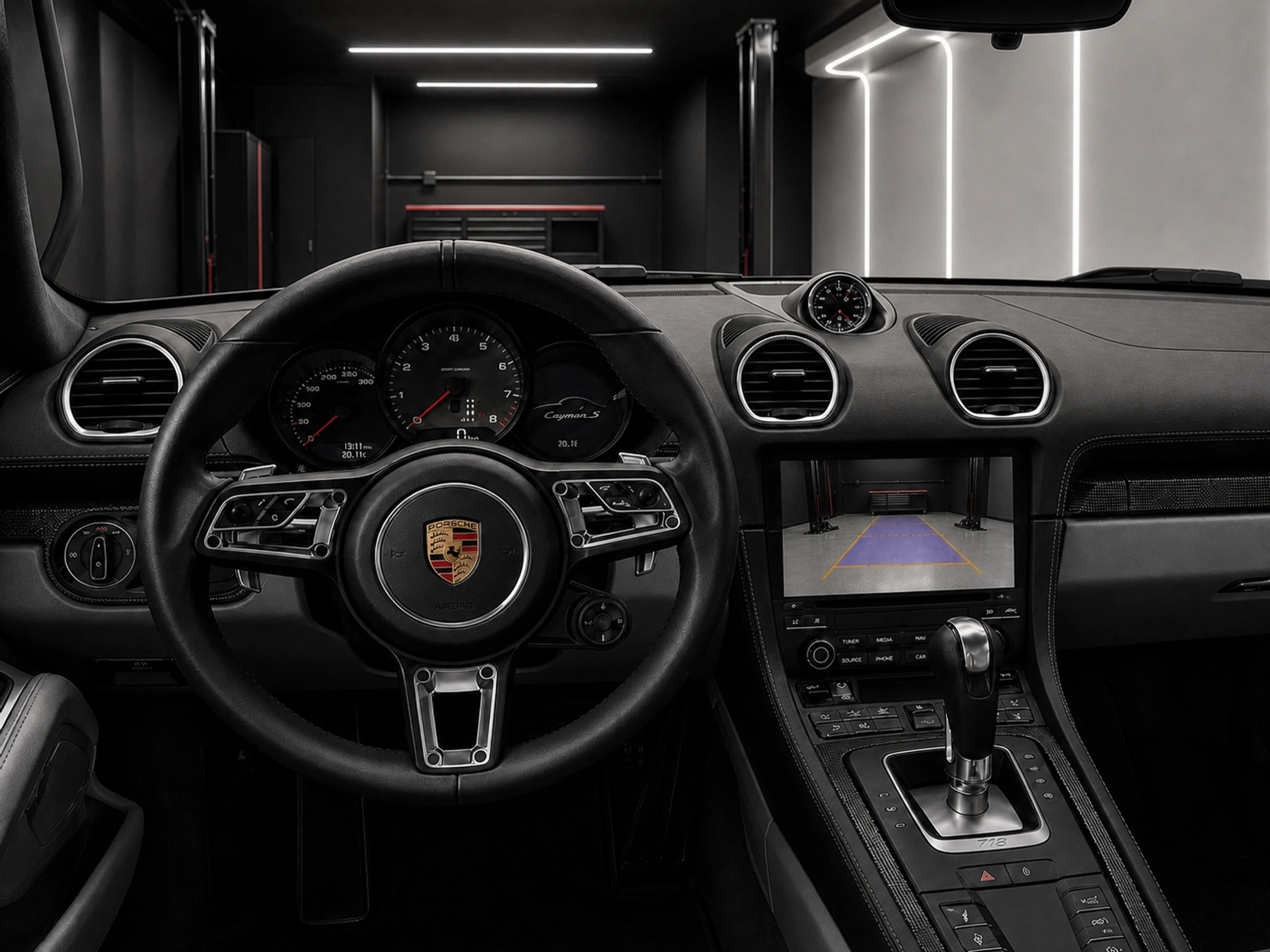 Cámara Trasera Específica Porsche 718 Cayman