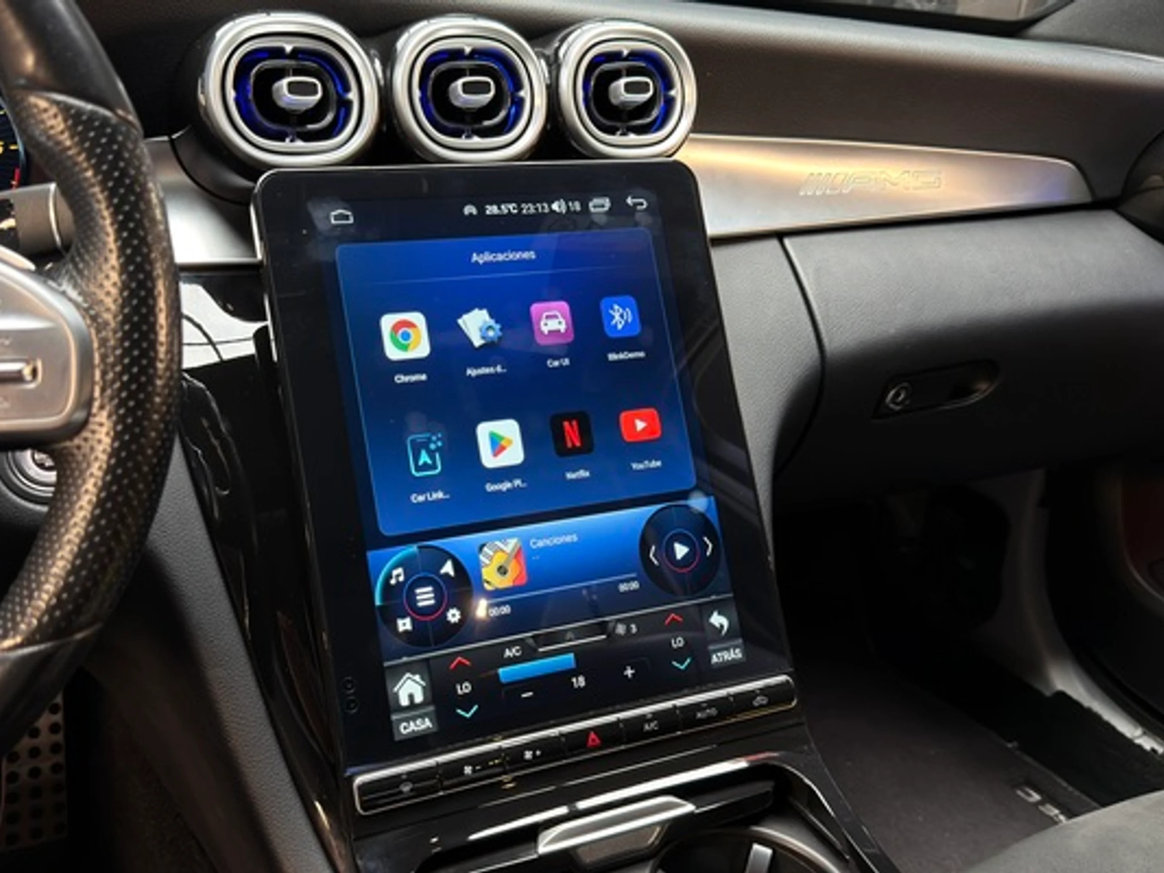 Pantalla Vertical Mercedes Clase C