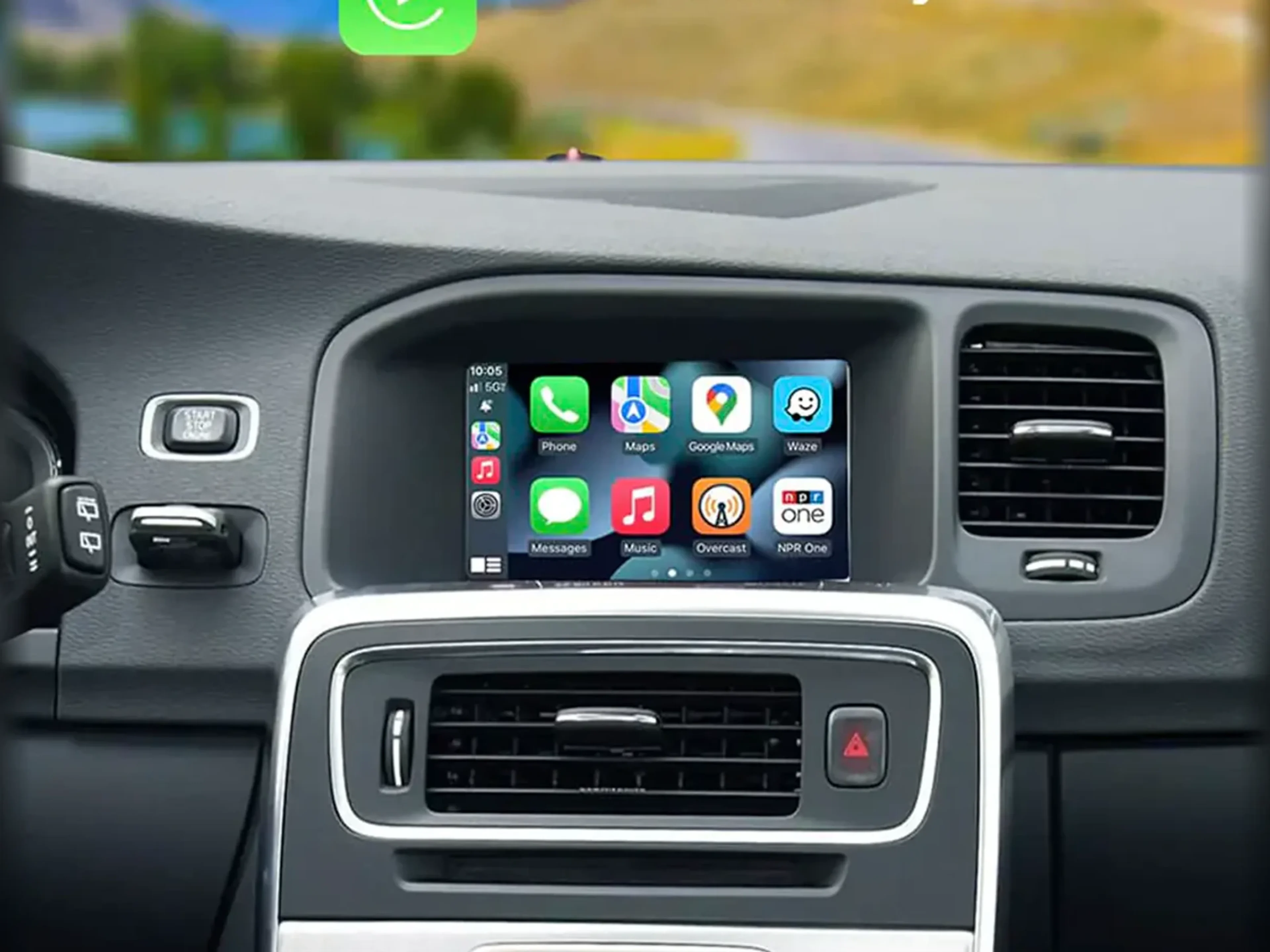 Modulo Interface CarPlay + Android Auto para Volvo
