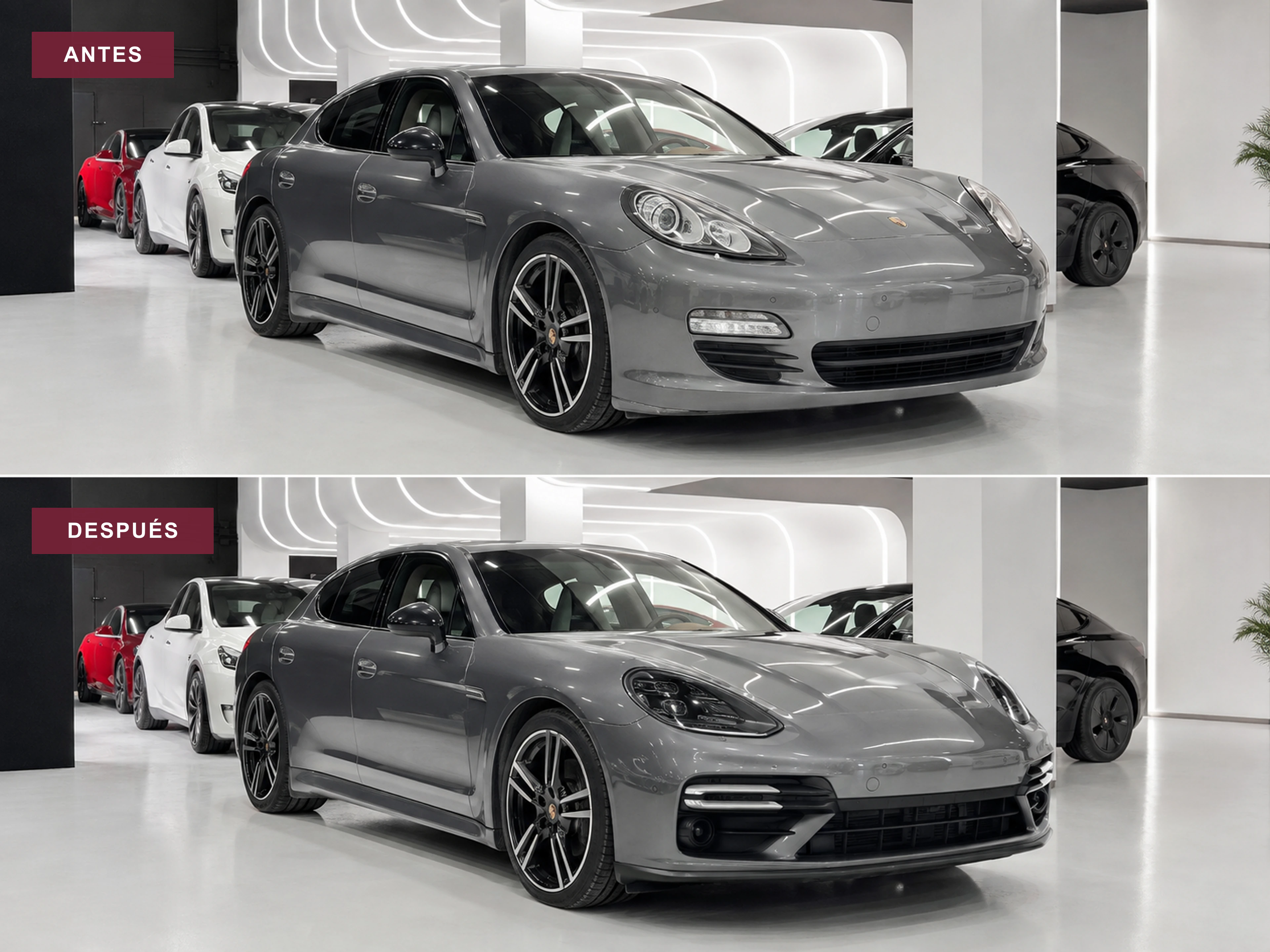 Conversión exterior Porsche Panamera 970 estilo 971 Turbo S