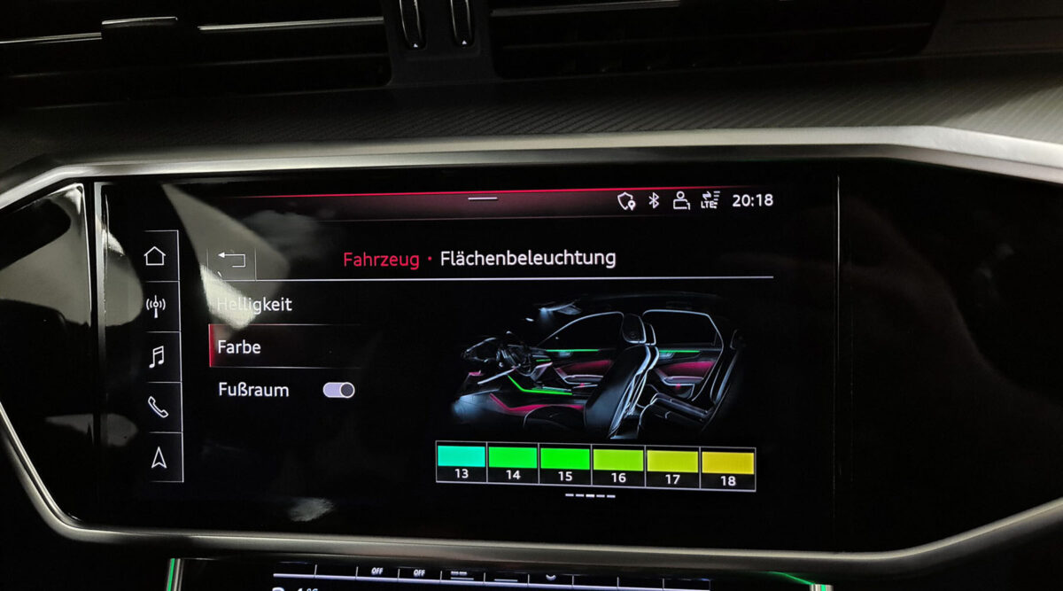 Iluminación ambiental AUDI A7 C8 4K - Imagen 12